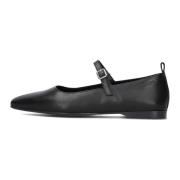 Vagabond Shoemakers Svart läder ballerina Delia Black, Dam