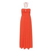 Gestuz Cherry Tomato Maxi Klänning Red, Dam