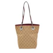 Gucci Vintage Pre-owned Canvas totevskor Beige, Dam