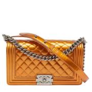 Chanel Vintage Pre-owned Laeder chanel-vskor Orange, Dam