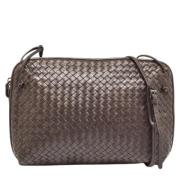 Bottega Veneta Vintage Pre-owned Laeder axelremsvskor Brown, Dam