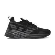 Emporio Armani EA7 Logo Print Sneakers - Svart Black, Herr