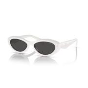 Prada Stiliga Zs-17K08Z Solglasögon White, Dam