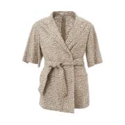 Lardini Stilfull Jacka Kimono Beige, Dam