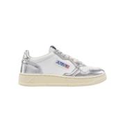 Autry Bicolor Läder Sneakers, Vit/Silver Multicolor, Herr