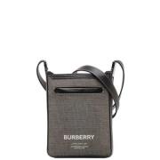 Burberry Vintage Pre-owned Canvas axelremsvskor Gray, Dam