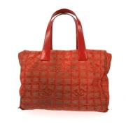 Chanel Vintage Pre-owned Tyg chanel-vskor Red, Dam