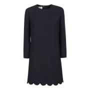 Valentino Garavani Elegant Crepe Couture Klänning Blue, Dam