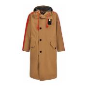 JW Anderson Oversized Parka med huva och dragsko Multicolor, Herr