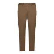 PT Torino Brun Slim-Fit Cropped Chinos Brown, Herr