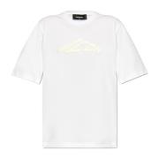 Dsquared2 T-shirt med logotyp White, Dam