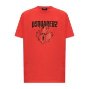 Dsquared2 T-shirt med logotyp Red, Herr