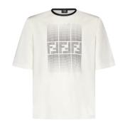 Fendi Naturliga T-shirts och Polos Beige, Herr