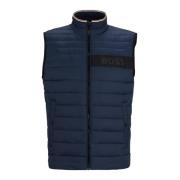 Hugo Boss Isolerad ärmlös jacka i regular fit Blue, Herr