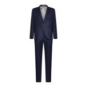 Brunello Cucinelli Blå Ull Blazer Enkelknäppt Stil Blue, Herr