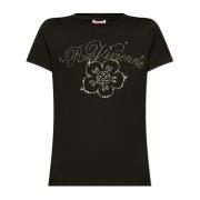 Kenzo T-shirt med tryck Black, Dam