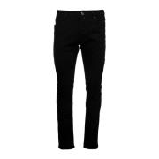 Jacob Cohën Svarta Slim Fit 5-Fickor Jeans Black, Herr