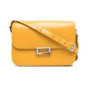 Saint Laurent Senapsgul Fermoir Crossbody-väska Yellow, Dam