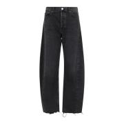 Agolde Luna Pieced Jeans Black, Dam