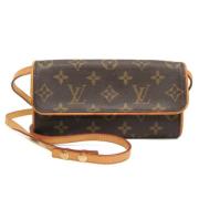 Louis Vuitton Vintage Pre-owned Canvas axelremsvskor Brown, Dam