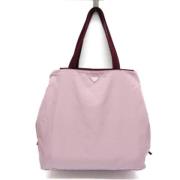 Prada Vintage Pre-owned Canvas totevskor Pink, Dam