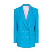 Chiara Ferragni Collection Blå Dubbelknäppt Blazer Blue, Dam