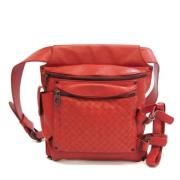 Bottega Veneta Vintage Pre-owned Laeder axelremsvskor Orange, Dam