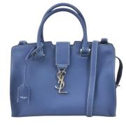 Yves Saint Laurent Vintage Pre-owned Laeder handvskor Blue, Dam