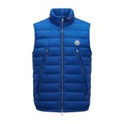 Moncler Blå Ärmelös Albyt Puffer Väst Blue, Herr