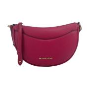 Michael Kors Halvmåne Crossbody Väska med Kortplatser Pink, Dam