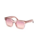 Tom Ford Blank Rosa Gradient Violett Solglasögon Pink, Unisex