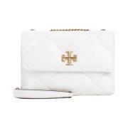 Tory Burch Diamant Quilt Konvertibel Väska White, Dam