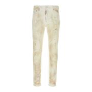 Dsquared2 Vit Stretch Denim Cool Guy Jeans White, Herr