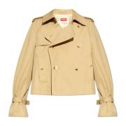 Kenzo Kort trenchcoat Beige, Dam