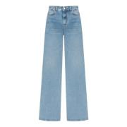 Max Mara Ginetta Blå Jeans Straight Fit Blue, Dam