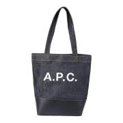 A.p.c. Snygg Läder Väska Blue, Herr