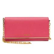 Prada Vintage Pre-owned Laeder plnbcker Pink, Dam