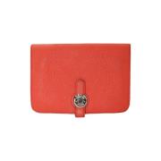 Hermès Vintage Pre-owned Laeder plnbcker Orange, Dam