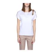 Alviero Martini 1a Classe Geo Band T-shirt White, Dam