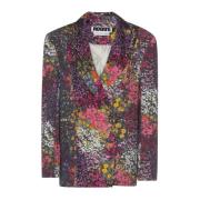 Rotate Birger Christensen Förtrollande Blommönster Polyester Blazer Mu...