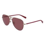 Calvin Klein Burgundy Matte Solglasögon Ckj19302S-645 Red, Unisex