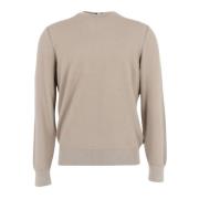 Hugo Boss Bomull Crew Neck Tröja Beige, Herr