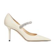 Jimmy Choo Elegant Klackskor White, Dam