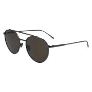 Lacoste Gunmetal Brown Solglasögon Black, Unisex