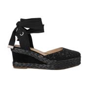 Alma EN Pena Rhinestone Kilklack Sandal Black, Dam