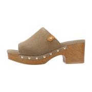 Carmela Stiliga Platta Sandaler Brown, Dam