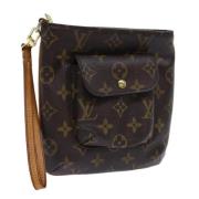 Louis Vuitton Vintage Pre-owned Canvas kuvertvskor Brown, Dam