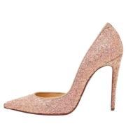 Christian Louboutin Pre-owned Pre-owned Tyg klackskor Pink, Dam