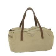 Prada Vintage Pre-owned Nylon resvskor Beige, Dam