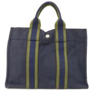 Hermès Vintage Pre-owned Canvas totevskor Blue, Dam